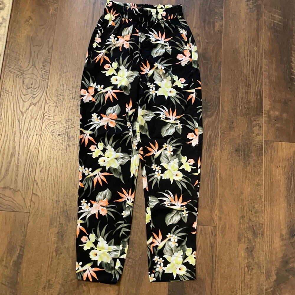 Flowy flower pants